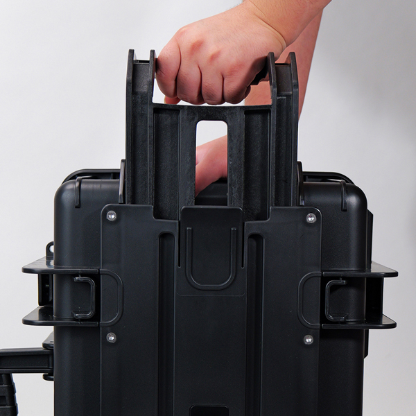 可伸缩拉杆和滚轮